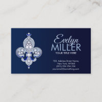 Fleur-de-lis Pearl and Lapis Lazuli Ornament