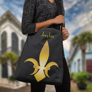 Fleur-De-Lis Personalised Crossbody Bag