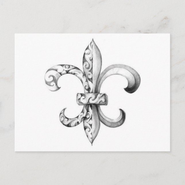 fleur-de-lis postcard (Front)