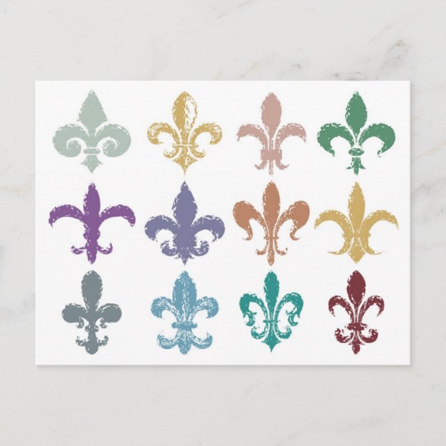 Fleur de Lis Postcard (Front)