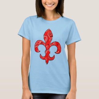 Fleur de lis Red Bandanna t-shirt