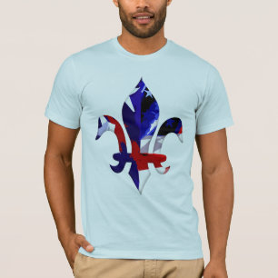 Fleur de lis Red White Blue -2 T-Shirt