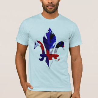 Fleur de lis Red White Blue -2 T-Shirt
