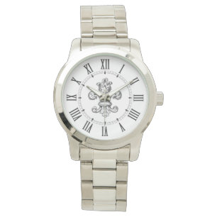 Fleur de Lis Roman Numerals Watch