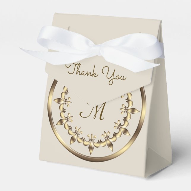 Fleur De Lis. Royal design Favour Box (Front Side)