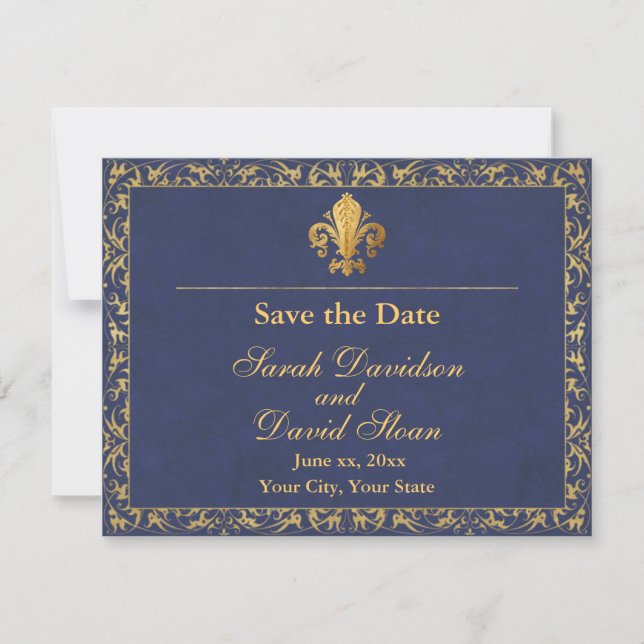 Fleur_de_lis Save the Date (Front)