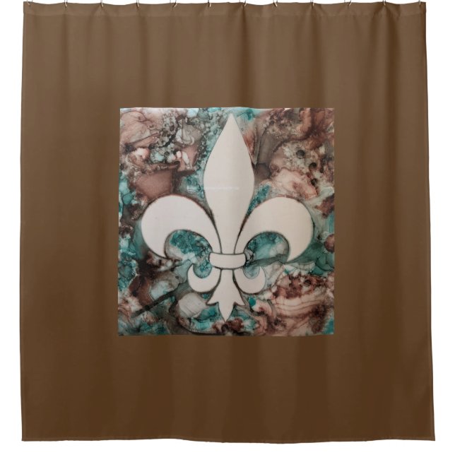 Fleur De Lis Shower Curtain (Front)