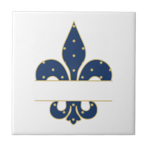 Fleur-de-lis Split Tile