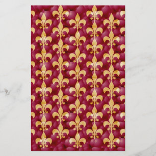 Fleur de lis stationery
