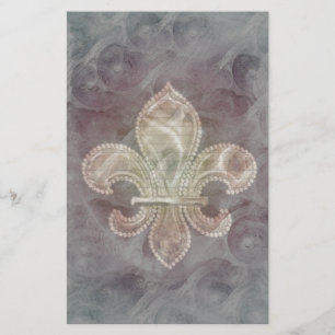 Fleur De Lis stationery-optional lines Stationery