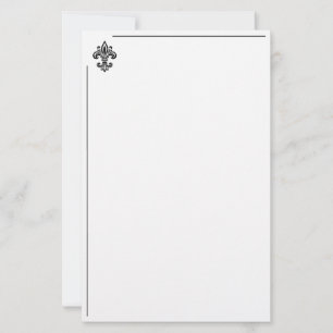 Fleur De Lis Stationery Paper