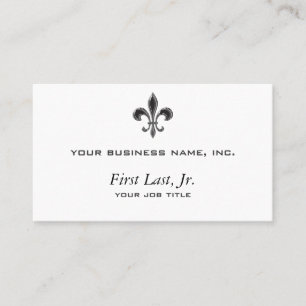 Fleur De Lis - Stripey Business Card