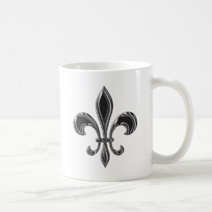 Fleur De Lis - Stripey Coffee Mug