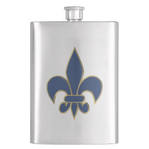 Fleur de Lis symbol Hip Flask