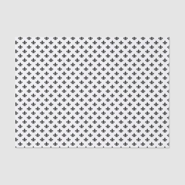 Fleur De Lis Symbol Pattern Tissue Paper (Front)