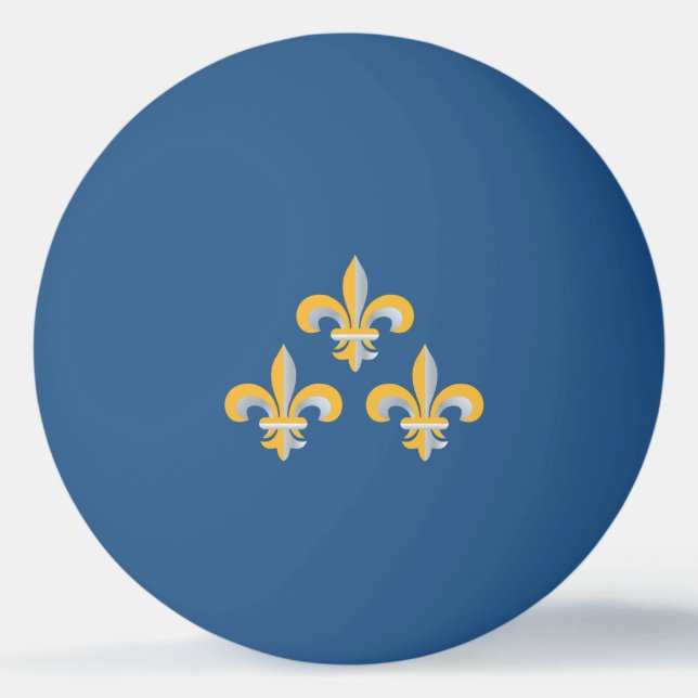Fleur de Lis symbol Ping Pong Ball (Front)
