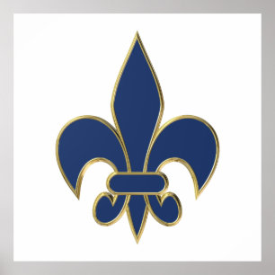 Fleur de Lis symbol Poster