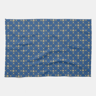 Fleur de Lis symbol Tea Towel