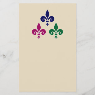Fleur-de-lis symbols flyer