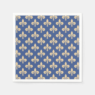 Fleur-de-lis symbols napkin