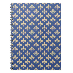 Fleur-de-lis symbols notebook