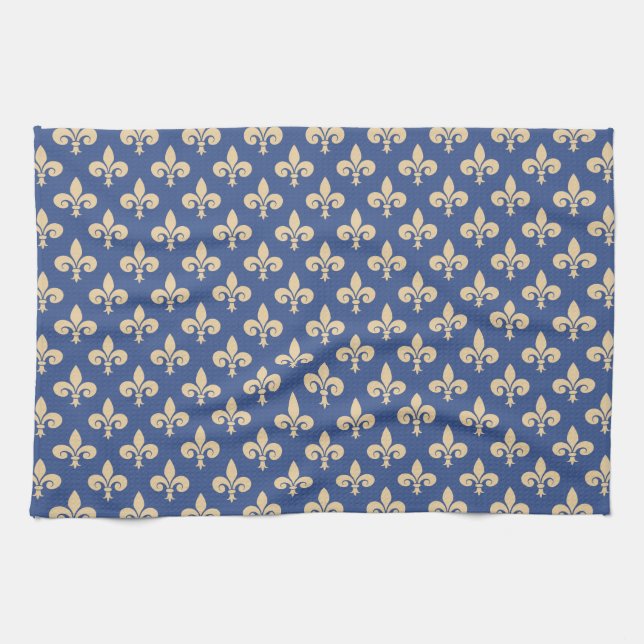 Fleur-de-lis symbols tea towel (Horizontal)