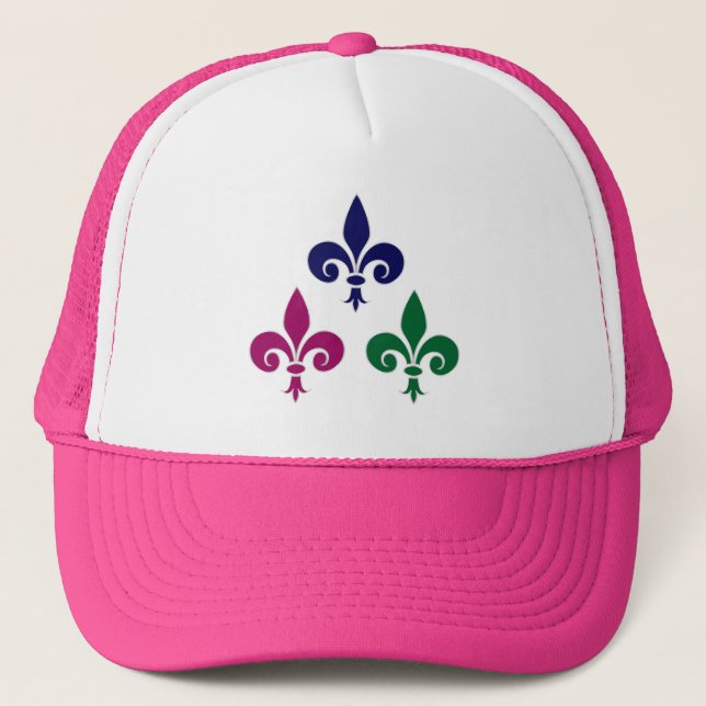 Fleur-de-lis symbols trucker hat (Front)