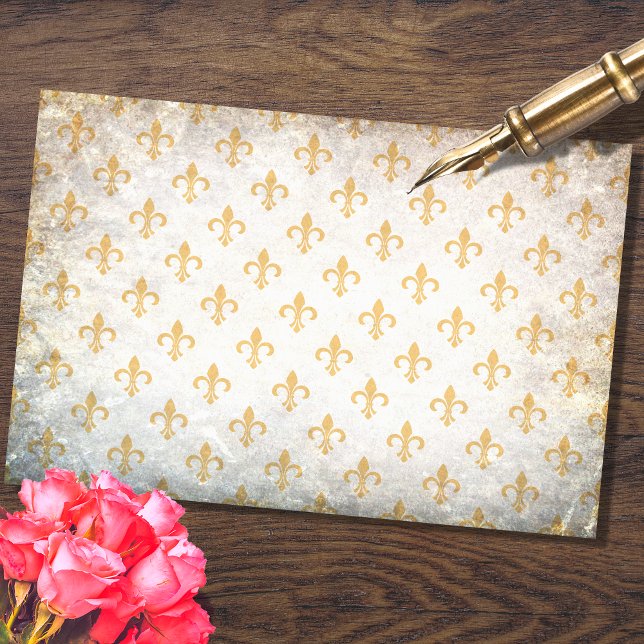 Fleur De Lis Tan Decoupage Paper (Creator Uploaded)