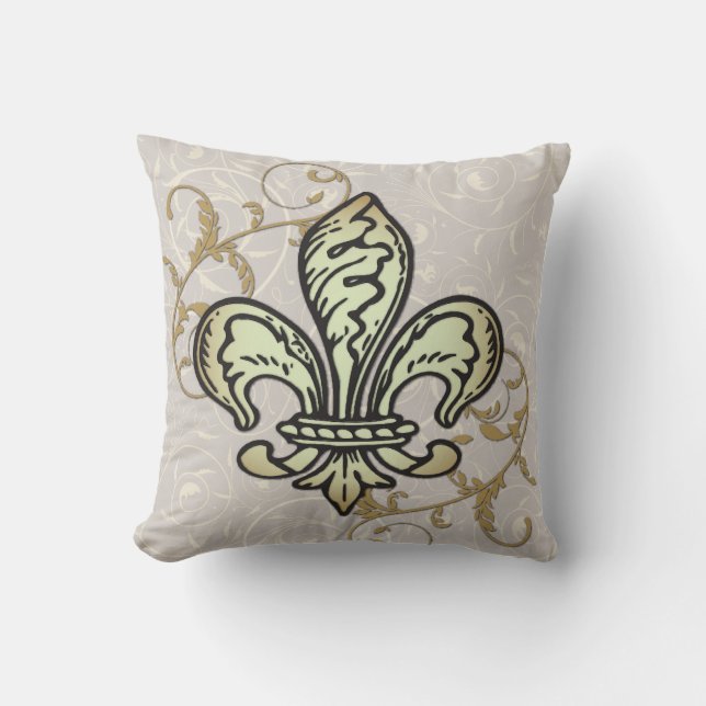 FLeur de lis throw pillow (Front)