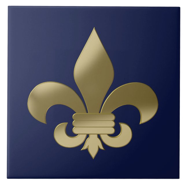 Fleur de Lis Tile (Front)