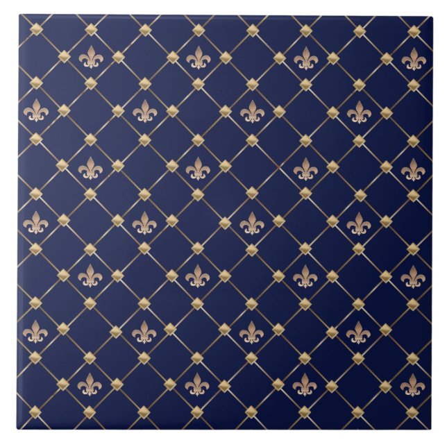 Fleur de Lis Tile (Front)