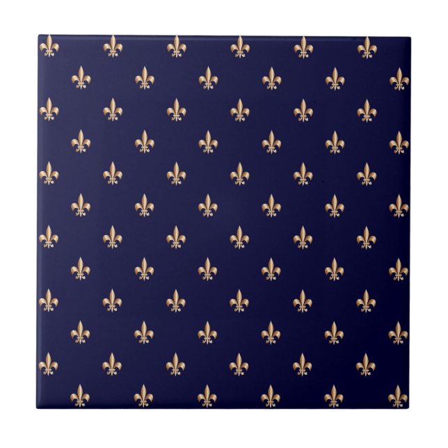 Fleur de lis tile (Front)