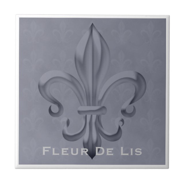 Fleur De Lis Traditional Tile (Front)