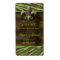 Fleur de Lis Wine Label Vintage Lime Brown Zebra