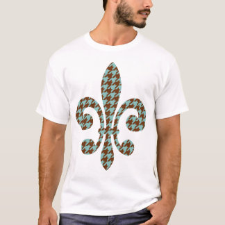fleur de lis with houndstooth T-Shirt