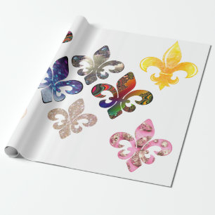 Fleur De Lis Wrapping Paper
