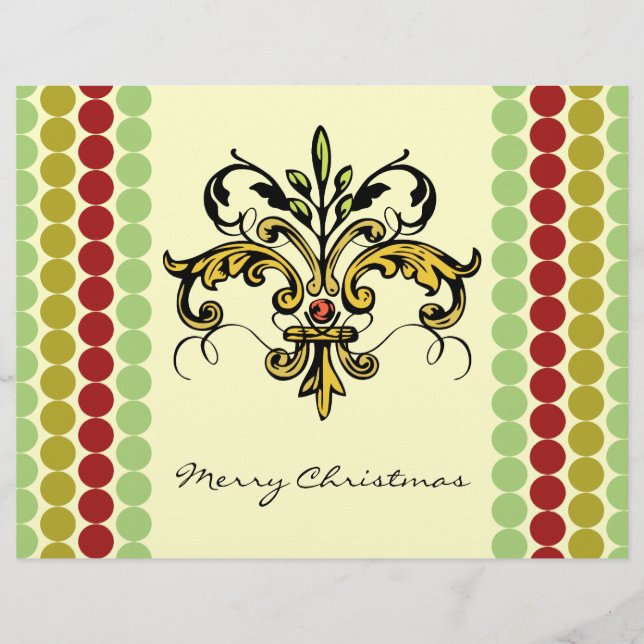 Fleur de lis Xmas (Front)