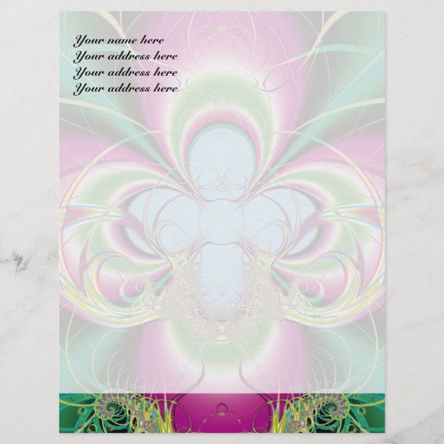 Fleur-de-luce Custom Letterhead (Front)