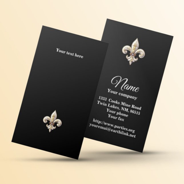 Fleur de Lys 2 Business Card (Creator Uploaded)