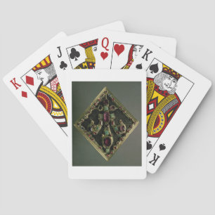 Fleur-de-lys clasp traditionally said to have belo playing cards