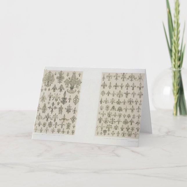 Fleur de Lys designs from every age and from all a Card (Front)