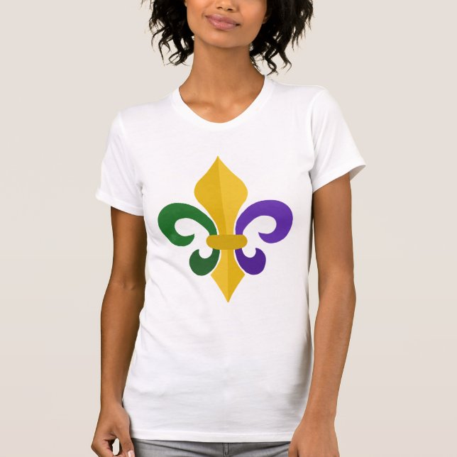 Fleur-de-lys Mardis Gras T-Shirt (Front)