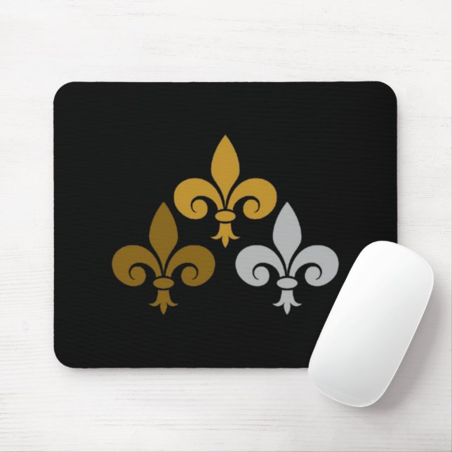 Fleur de Lys Mousepad (With Mouse)