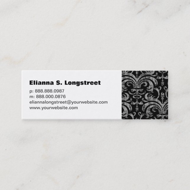 Fleur de Lys Personal Business Card (Front)