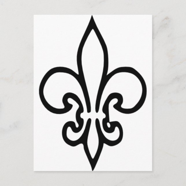 Fleur de lys postcard (Front)