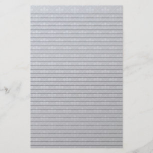 Fleur de Lys Stationery with optional lines