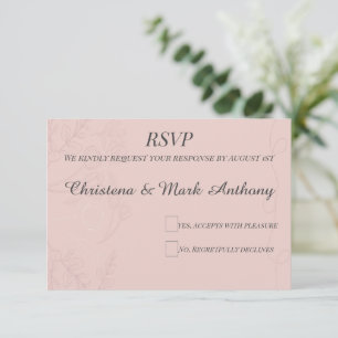 Fleur de Satin  RSVP Card