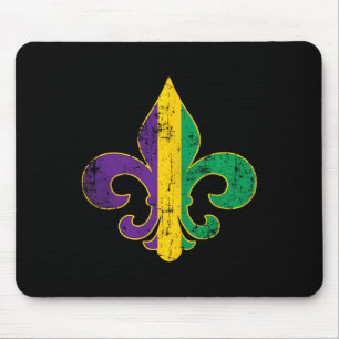 Fleur Delis Mardi Gras Symbol Louisiana Carnival N Mouse Pad