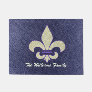 Fleur Di Lys Custom Door Mat