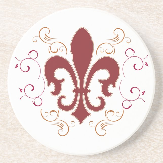 fleur_earthtone_lg coaster (Front)